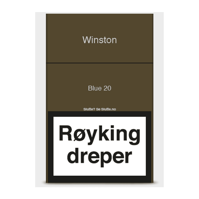 Hovedbilde Winston Blue, Sigaretter 20p