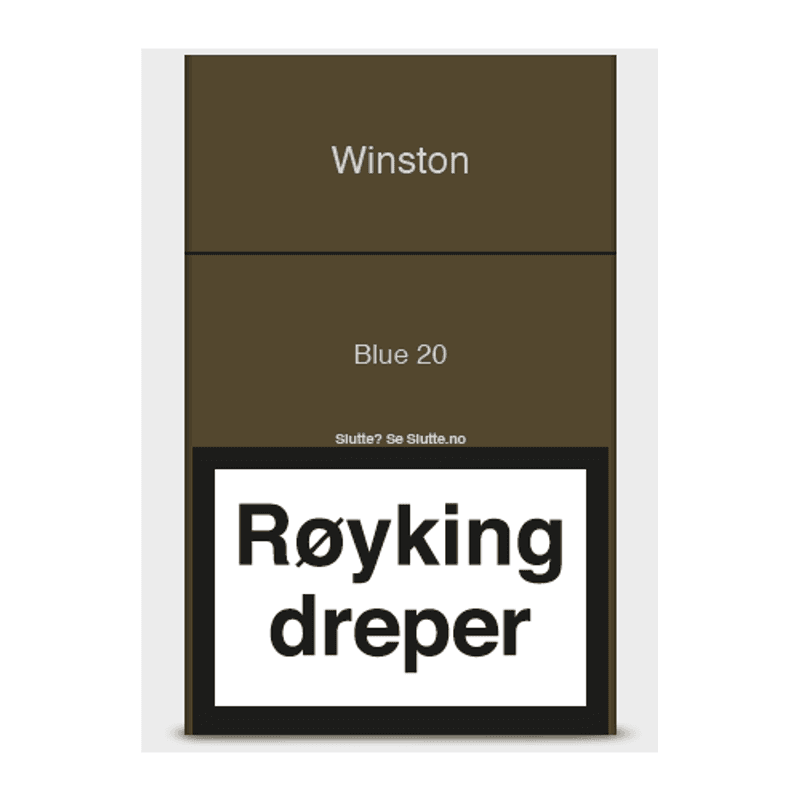 Winston Blue, Sigaretter 20p